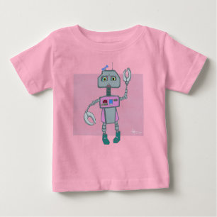 Roberta Robot dons bows Baby T-shirt