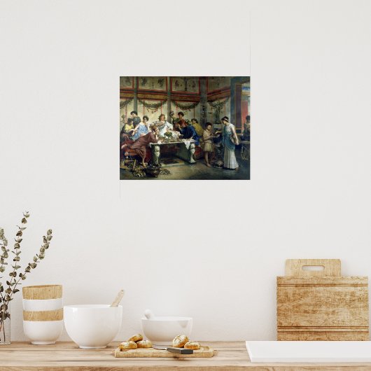 Roberto Bompiani A Roman Fest Poster (Küche)