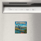 Roberto Clemente Bridge Pittsburgh Magnet (In Situ (Geschirrspüler))