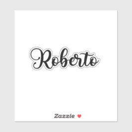 Roberto Name - Handgeschriebene Kalligrafie Aufkleber