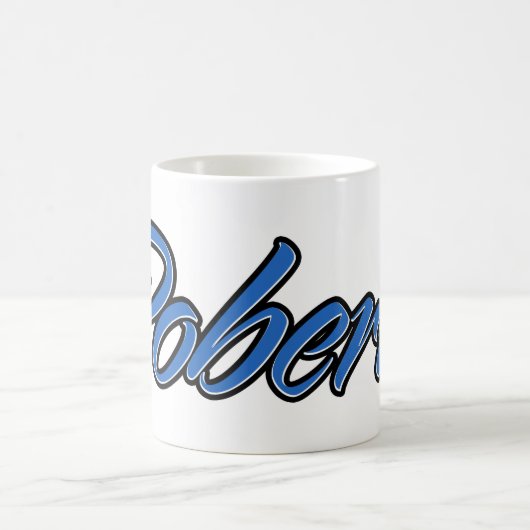 Roberto Vorname Name blue Tasse Kaffeetasse (Mittel)