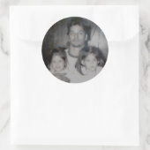 Robertrio Runder Aufkleber (Tasche)