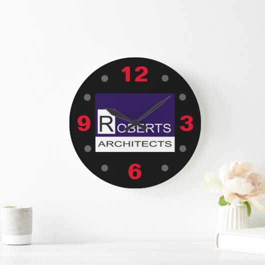 Roberts Architects Große Wanduhr (Zuhause)