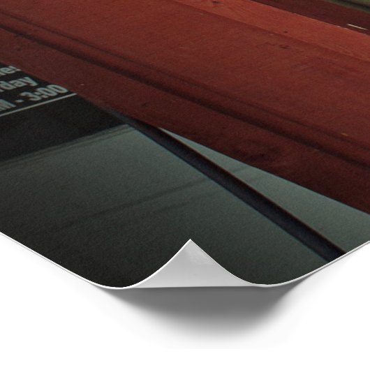 Roberts Barber Shop Poster (Ecke)