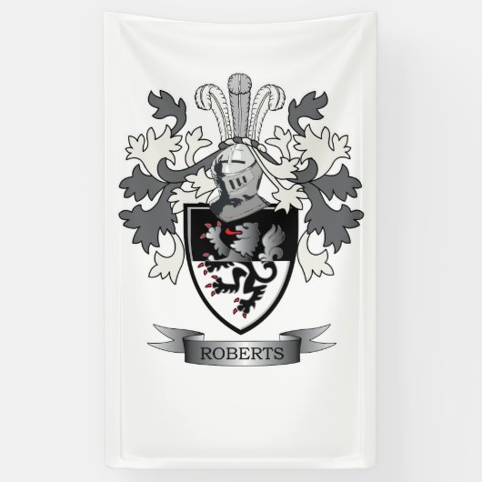 Roberts-Familienwappen Banner (Vertikal)