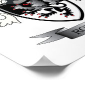 Roberts Familienwappen Coat of Arms Poster (Ecke)