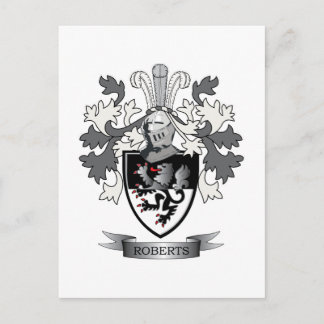 Roberts Familienwappen Coat of Arms Postkarte