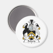 Roberts Familienwappen Magnet (Vorderseite/Rückseite)