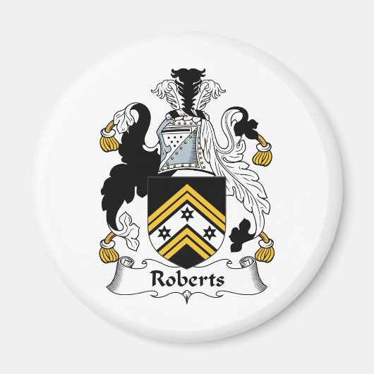 Roberts Familienwappen Magnet (Vorne)