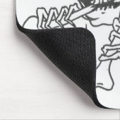 Roberts Schädel 5 Mousepad (Ecke)