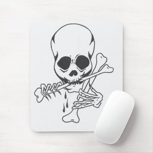Roberts Schädel 5 Mousepad (Mit Mouse)