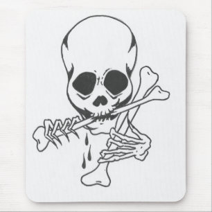 Roberts Schädel 5 Mousepad