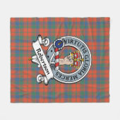 Robertson Ancient Clan Abzeichen Tartan Kariert Fleecedecke (Vorderseite (Horizontal))