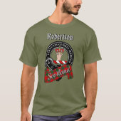Robertson Clan Badge & Tartan T-Shirt (Vorderseite)