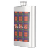 Robertson-Clan karierter schottischer Tartan Flachmann (Links)