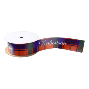 Robertson-Clan karierter schottischer Tartan Satinband