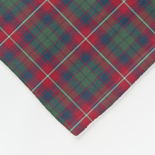 Robertson Clan Red, Blue und Green Tartan Fleecedecke