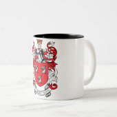 Robertson-Familien-Wappen Zweifarbige Tasse (VorderseiteRechts)