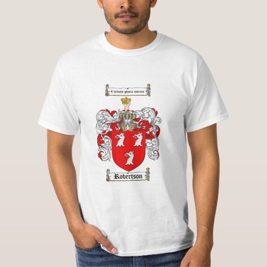 Robertson-Familienwappen - Robertson-Wappen T-Shirt (Vorderseite)