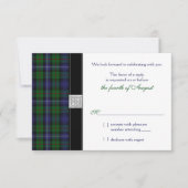 Robertson Hunting Tartan Celtic Wedding RSVP (Vorderseite)