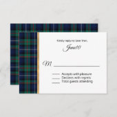 Robertson Kariert Wedding RSVP (Vorne/Hinten)