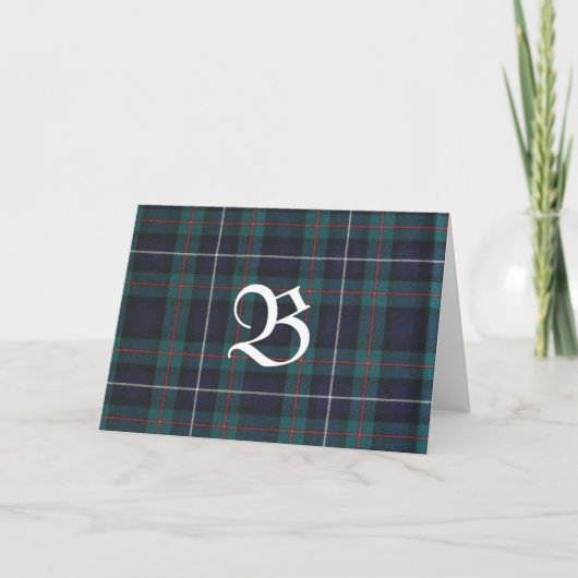 Robertson Modern Junting Tartan Note Card Karte (Vorderseite)