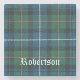 Robertson, Robertson, Scottish Tartan, Robertson Steinuntersetzer