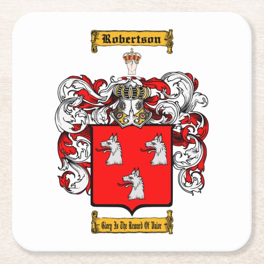 Robertson (schottisch) rechteckiger pappuntersetzer (Vorderseite)