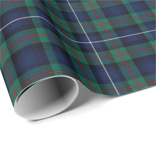 Robertson schottischer Tartan-kariertes Geschenkpapier (Rolleneckpunkt)