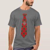 Robertson Scottish Badge & Tartan Necktie  T-Shirt (Vorderseite)