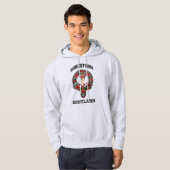 Robertson Tartan Clan Badge Athletic Style Hoodie (Vorne ganz)