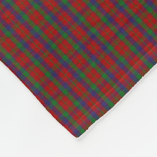 Robertson-Tartan Fleecedecke (Ecke)