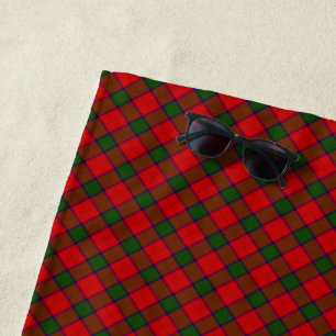 Robertson-Tartan rot grün kariert Strandtuch