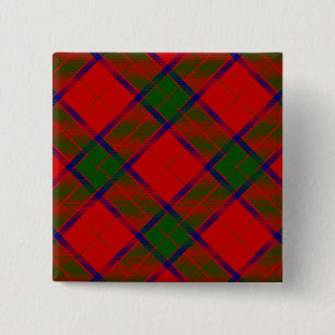 Robertson tartan rot kariert button
