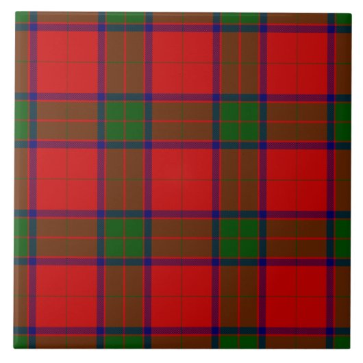 Robertson tartan rot kariert fliese (Vorderseite)