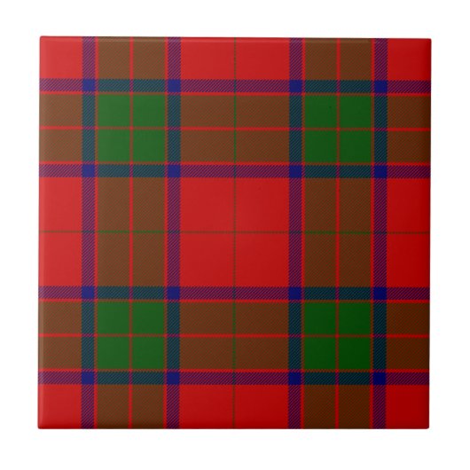 Robertson tartan rot kariert fliese (Vorderseite)