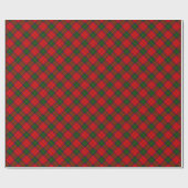 Robertson tartan rot kariert geschenkpapier (Flach)