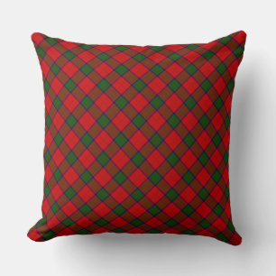 Robertson tartan rot kariert kissen