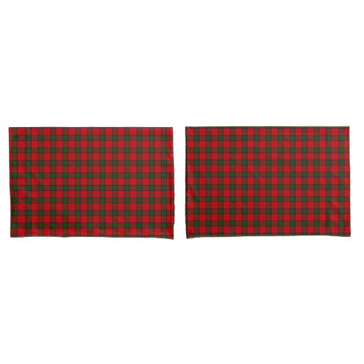 Robertson tartan rot kariert kissenbezug (Vorderseite-Set)