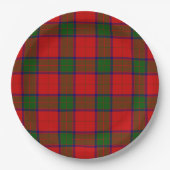 Robertson tartan rot kariert pappteller (Vorderseite)