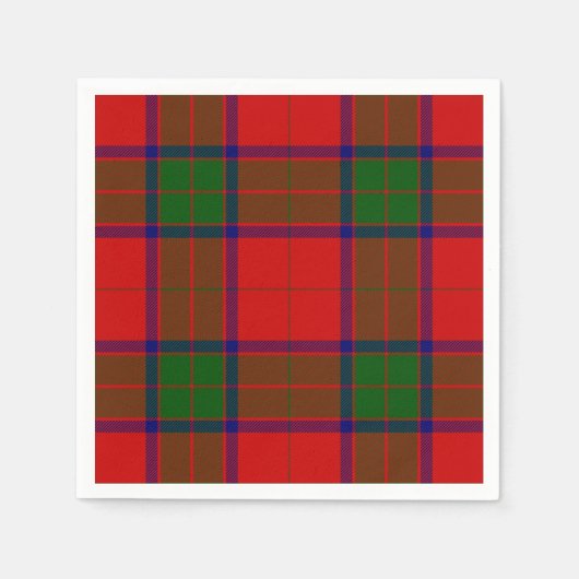 Robertson tartan rot kariert serviette (Vorderseite)