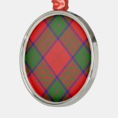 Robertson tartan rot kariert silbernes ornament (Links)