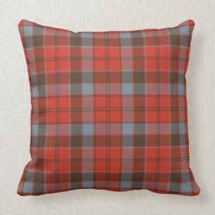 Robertson Weathered Tartan Kariert Red Pattern  Kissen