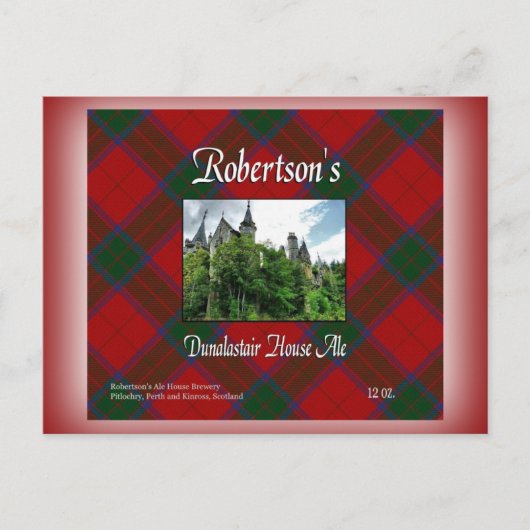 Robertson's Dunalastair House Ale Postkarte (Vorderseite)
