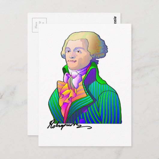 Robespierre Postkarte (Vorne/Hinten)