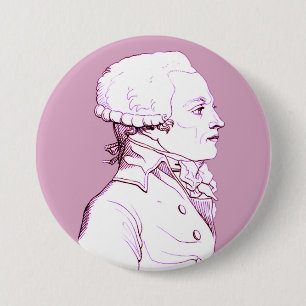 Robespierre-Profil in der Rose Button