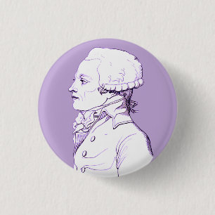 Robespierre Profil in Lavender Button