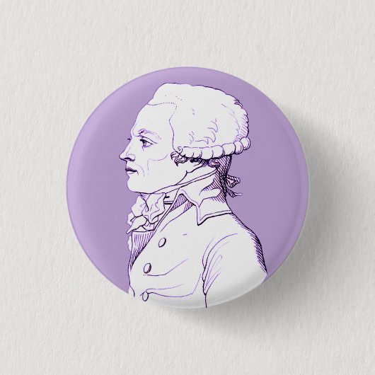 Robespierre Profil in Lavender Button (Vorderseite)