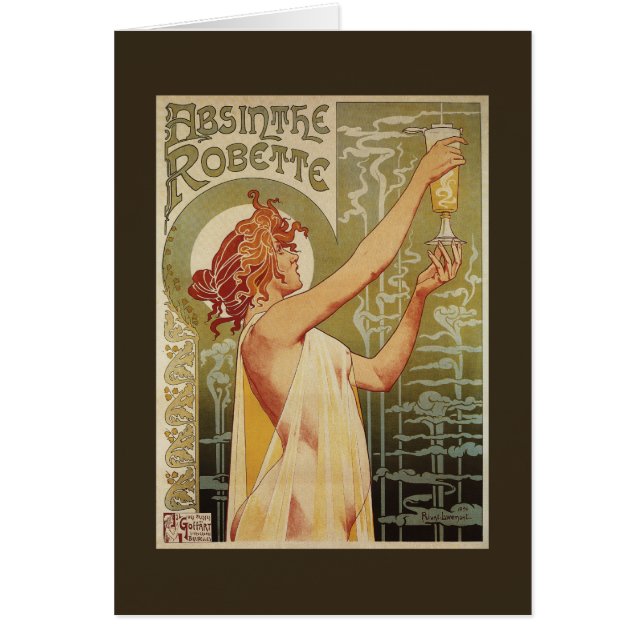 Robette Absinth Werbeplakat (Vorne)