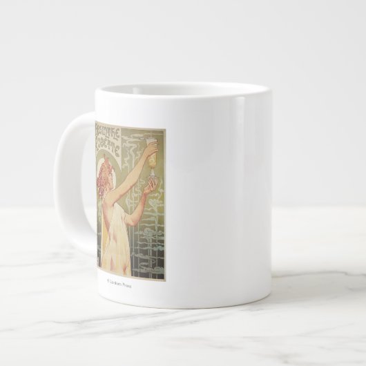Robette Absinthe Werbeplakat Jumbo-Tasse (Vorderseite Links)
